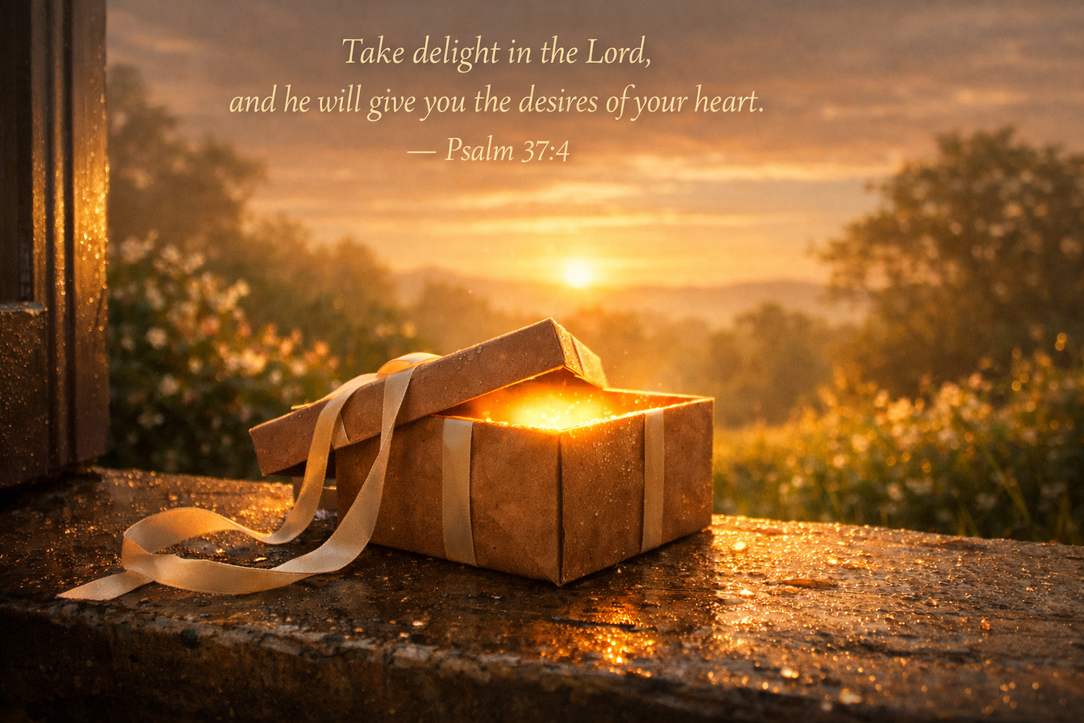 Psalm 37:4 — Take Delight in the Lord Wallpaper